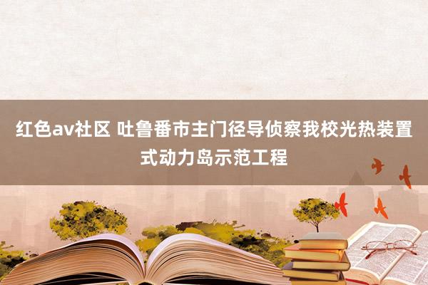 红色av社区 吐鲁番市主门径导侦察我校光热装置式动力岛示范工程